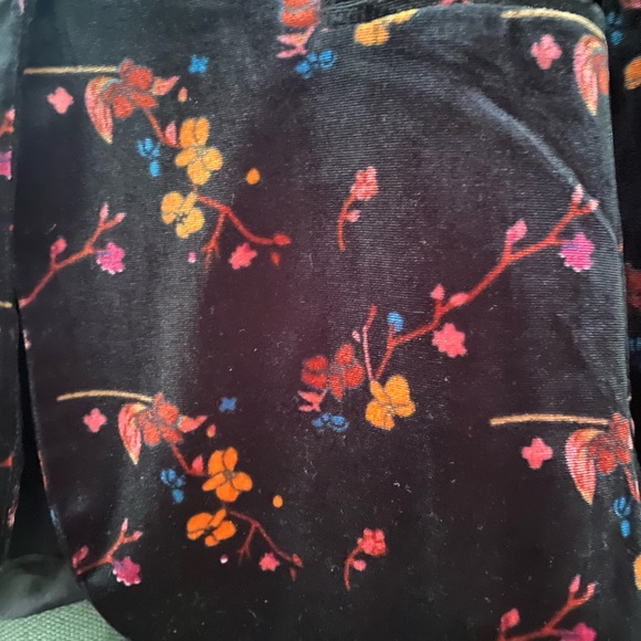 Cynthia Rowley Velvet Floral Pattern Blazer size Small - Picture 2 of 2